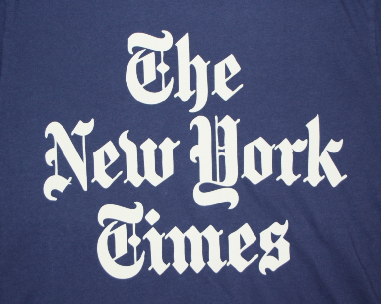 ALTRU NEW YORK TIMES STACKED TShirt ニューヨーク タイムズ ロゴ Tシャツ アルトゥルー オールトゥルー